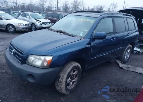 2004 Toyota Highlander V6 z USA, uszkodzony, nr VIN JTEEP21A340064863